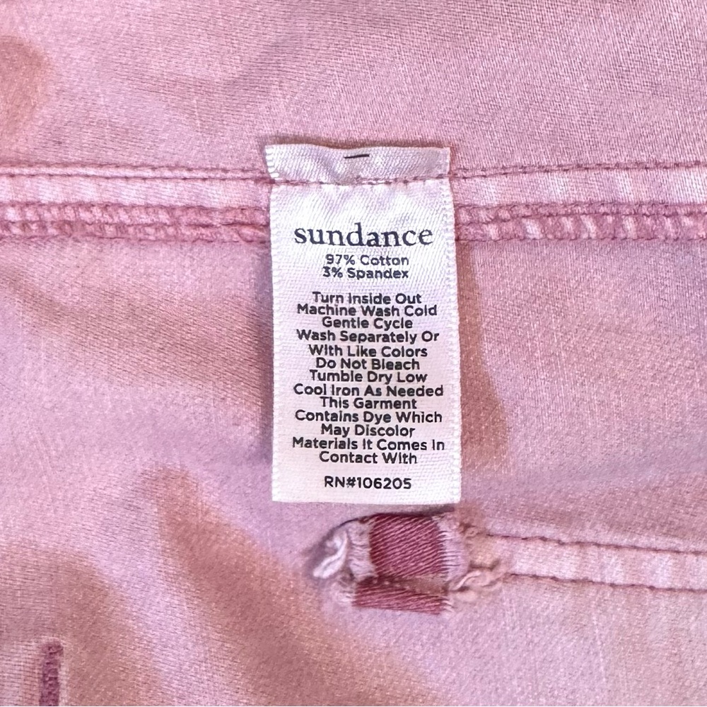 Sundance Ariel Rose Pink Camo Pants Size 16 - Picture 8 of 8